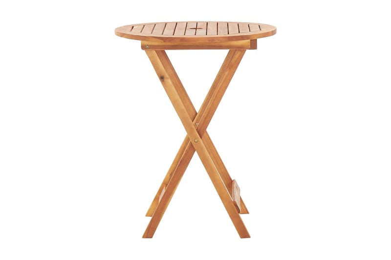 Hopfällbart trädgårdsbord 60x75 cm massivt akaciaträ - Brun - Utemöbler - Utebord & trädgårdsbord - Cafebord