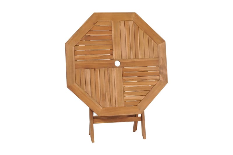 Hopfällbart trädgårdsbord 85x85x76 cm massiv teak - Brun - Utemöbler - Utebord & trädgårdsbord - Cafebord