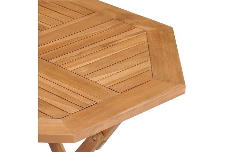 Hopfällbart trädgårdsbord 85x85x76 cm massiv teak - Brun - Utemöbler - Utebord & trädgårdsbord - Cafebord