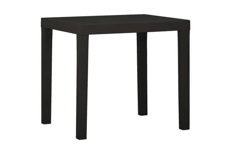 Trädgårdsbord antracit 79x65x72 cm plast - Grå - Utemöbler - Utebord & trädgårdsbord - Cafebord