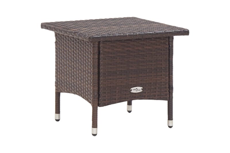 Trädgårdsbord brun 50x50x47 cm konstrotting - Brun - Utemöbler - Utebord & trädgårdsbord - Cafebord