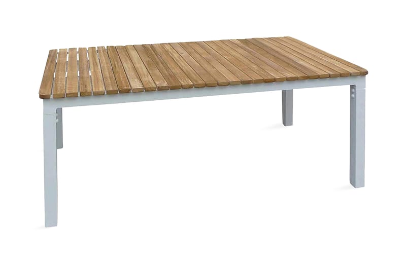 Brasilia Soffbord 110x60 Teak/Vit - Venture Home - Utemöbler - Balkong - Balkongmöbler - Balkongbord