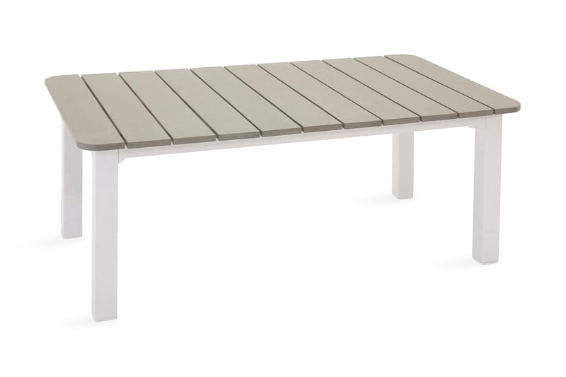 Mulilo Soffbord 110x62 - Aintwood/Vit - Utemöbler - Balkong - Balkongmöbler - Balkongbord