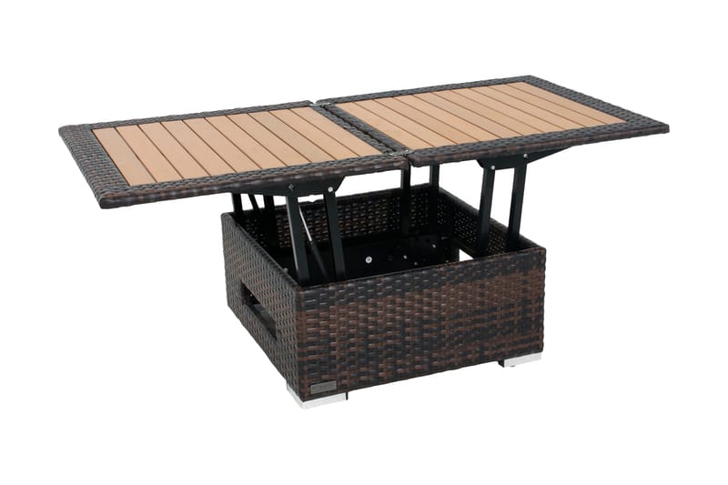 Outflexx Soffbord - Brun - Utemöbler - Utebord & trädgårdsbord - Loungebord & soffbord utomhus