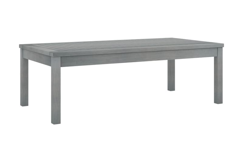 Soffbord 100x50x33 cm grått massivt akaciaträ - Grå - Utemöbler - Utebord & trädgårdsbord - Loungebord & soffbord utomhus