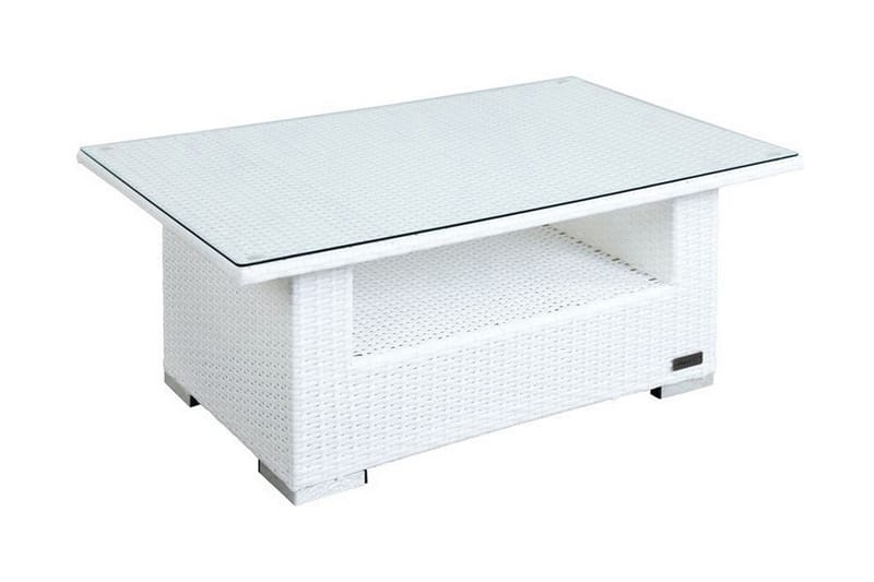 Soffbord 108,5 cm - Vit - Utemöbler - Utebord & trädgårdsbord - Loungebord & soffbord utomhus