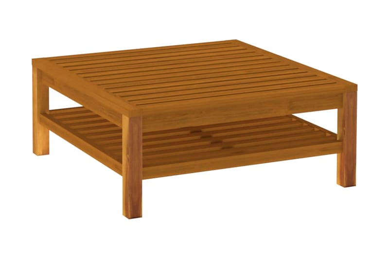 Soffbord 65x65x35 cm massivt akaciaträ - Brun - Utemöbler - Balkong - Balkongmöbler - Balkongbord