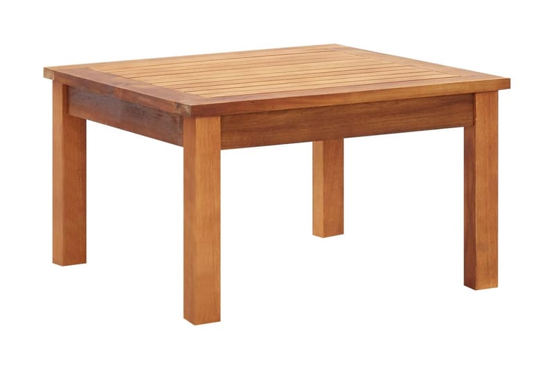 Trädgårdsbord 60x60x36 cm massivt akaciaträ - Brun - Utemöbler - Balkong - Balkongmöbler - Balkongbord