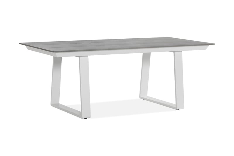 Braås Matbord 200 cm - Aintwood/Vit - Utemöbler - Utebord & trädgårdsbord - Matbord utomhus