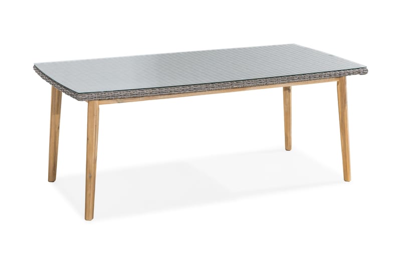 Gasell Matbord 200x100 cm - Akacia/Natur - Utemöbler - Utebord & trädgårdsbord - Matbord utomhus