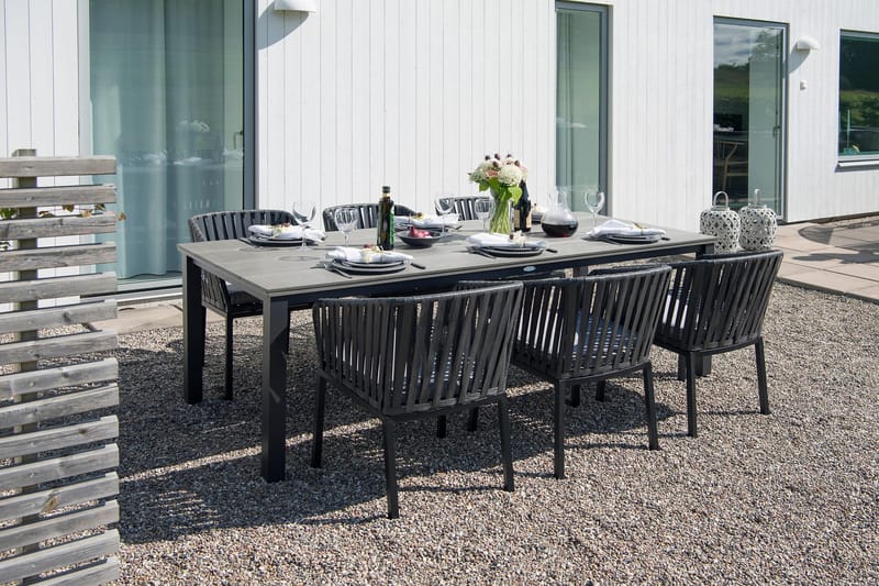 Hillerstorp Nydala Bord 96x220 cm - Svart - Utemöbler - Utebord & trädgårdsbord - Matbord utomhus