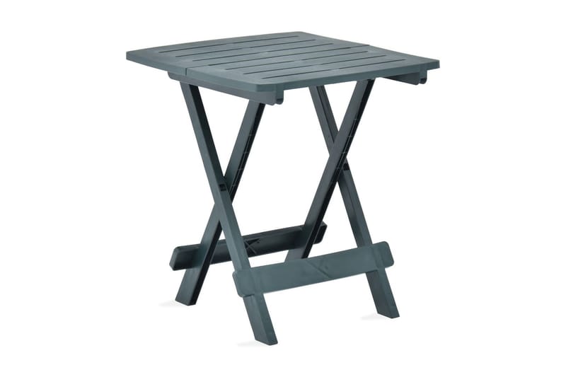 Hopfällbart trädgårdsbord grön 45x43x50 cm plast - Grön - Utemöbler - Utebord & trädgårdsbord - Matbord utomhus