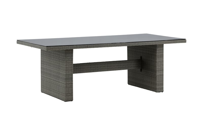 Kasika Matbord 200x100 - Glas/Grå - Utemöbler - Utebord & trädgårdsbord - Matbord utomhus