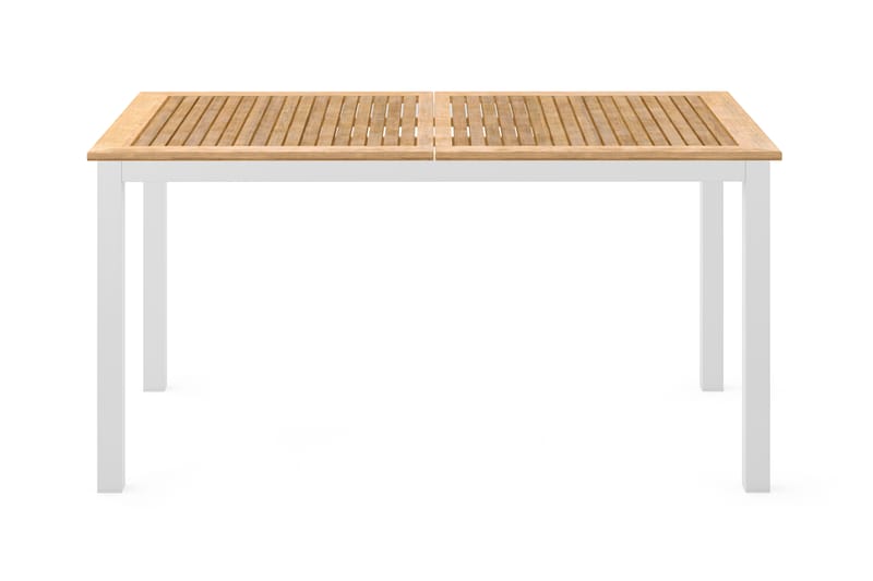 Las Vegas Matbord Förlängningsbart 152-210x90 cm - Teak/Vit - Utemöbler - Utebord & trädgårdsbord - Matbord utomhus