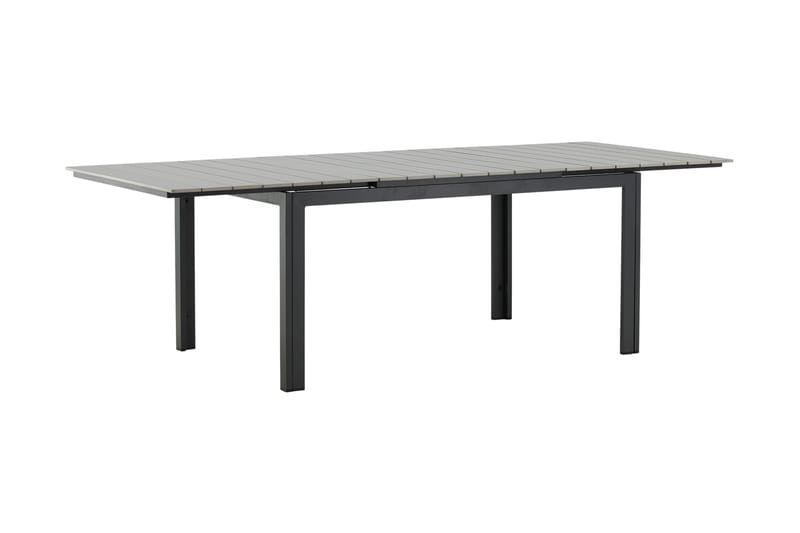Levels Förlängningsbart Matbord 160-240 cm Grå/Svart - Venture Home - Utemöbler - Utebord & trädgårdsbord - Matbord utomhus