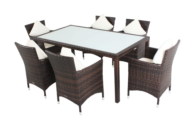 Matbord 180 cm Vit - Vit - Utemöbler - Utebord & trädgårdsbord - Matbord utomhus