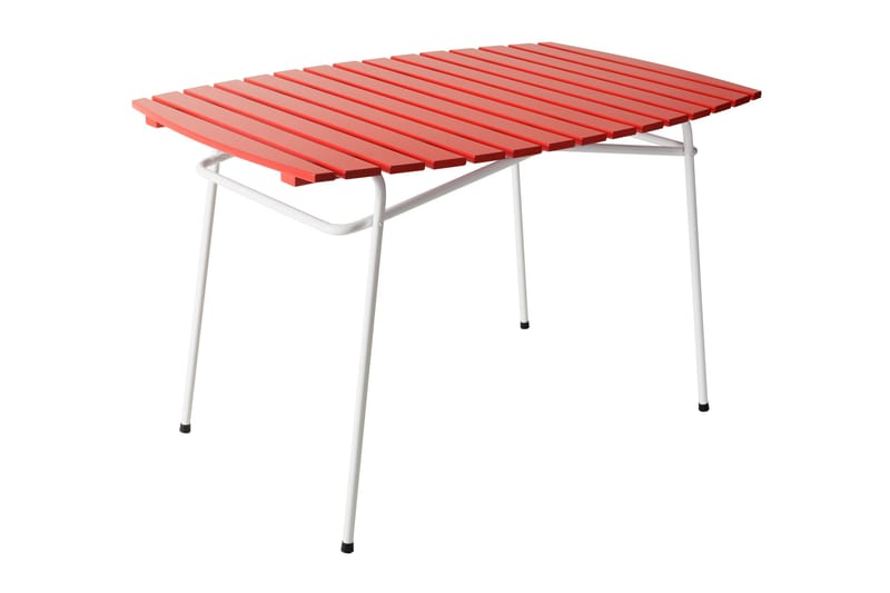 Retro Bord - Röd/vit - Utemöbler - Utebord & trädgårdsbord - Matbord utomhus