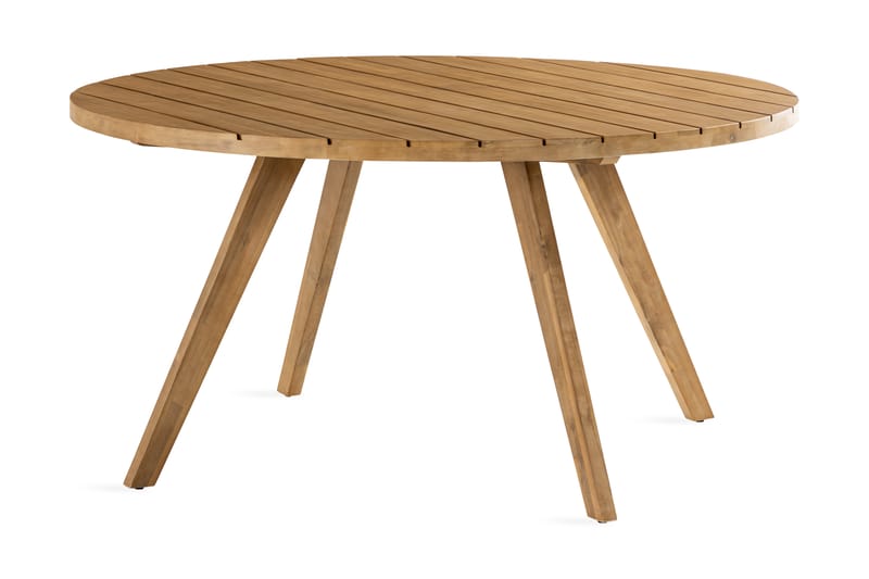 Rounda Matbord Runt 150 cm - Akacia - Utemöbler - Utebord & trädgårdsbord - Matbord utomhus