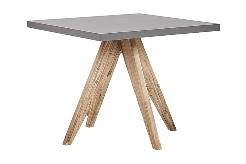 Rund trädgårdsbord betongeffekt 90 c 90 cm OLBIA - Grå - Utemöbler - Utebord & trädgårdsbord - Matbord utomhus