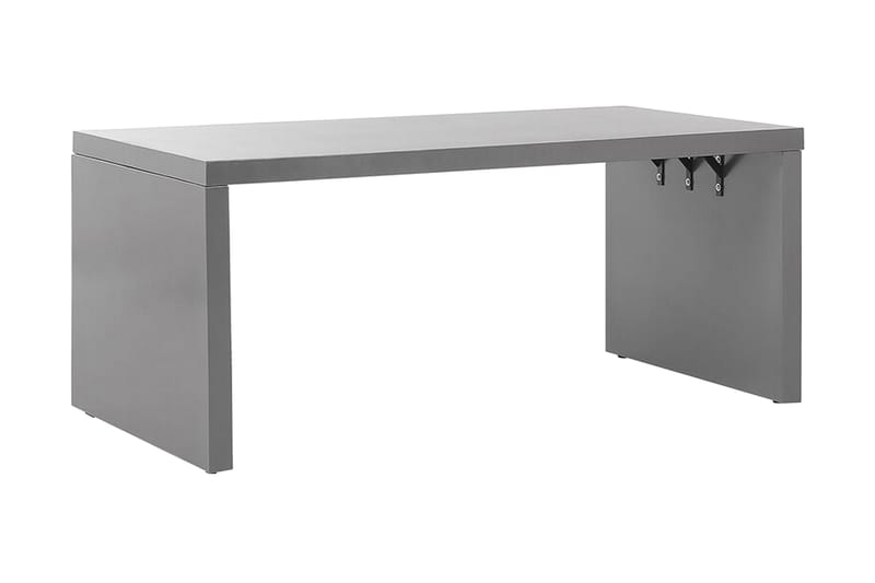 Trädgårdsbord 180 x 90 cm grå U-formad TARANTO - Grå - Utemöbler - Utebord & trädgårdsbord - Matbord utomhus