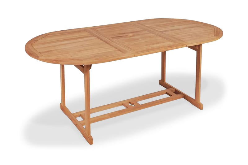 Trädgårdsbord 180x90x75 cm massiv teak - Brun - Utemöbler - Utebord & trädgårdsbord - Cafebord