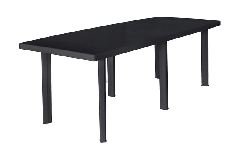 Trädgårdsbord antracit 216x90x72 cm plast - Grå - Utemöbler - Utebord & trädgårdsbord - Matbord utomhus
