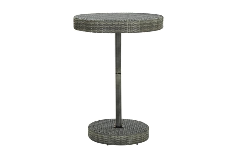 Trädgårdsbord grå 75,5x106 cm konstrotting - Grå - Utemöbler - Utebord & trädgårdsbord - Cafebord