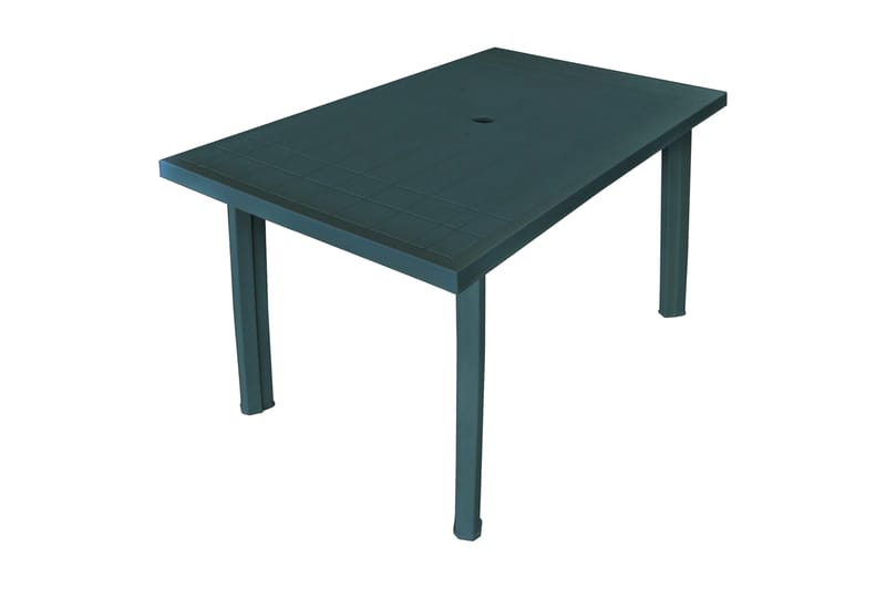 Trädgårdsbord grön 126x76x72 cm plast - Grön - Utemöbler - Utebord & trädgårdsbord - Matbord utomhus