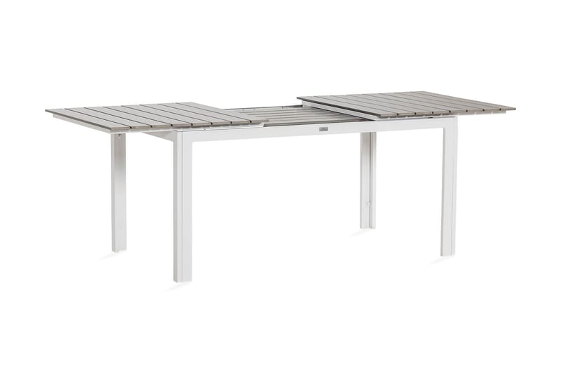 Tunis Förlängningsbart Matbord 152-220x90 cm - Vit/grå - Utemöbler - Utegrupp - Matgrupp utomhus