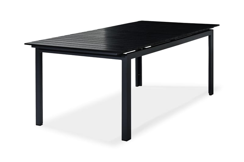 Tunis Förlängningsbart Matbord 220-280x100 cm - Svart/grå - Utemöbler - Utebord & trädgårdsbord - Matbord utomhus
