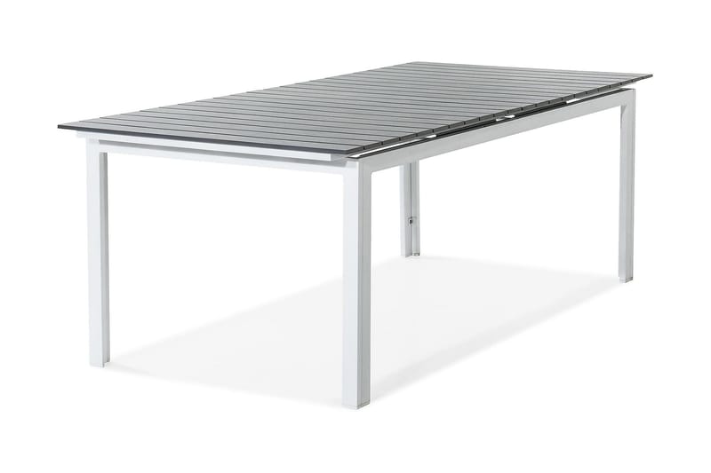 Tunis Förlängningsbart Matbord 220-280x100 cm - Vit/grå - Utemöbler - Utebord & trädgårdsbord - Matbord utomhus
