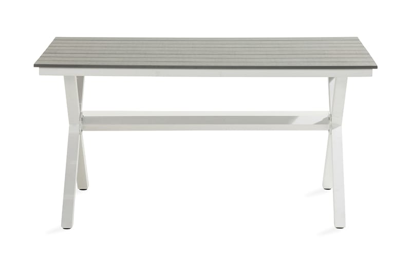 Tunis Kryssbord 150x90 cm - Vit/Grå - Utemöbler - Utebord - Matbord