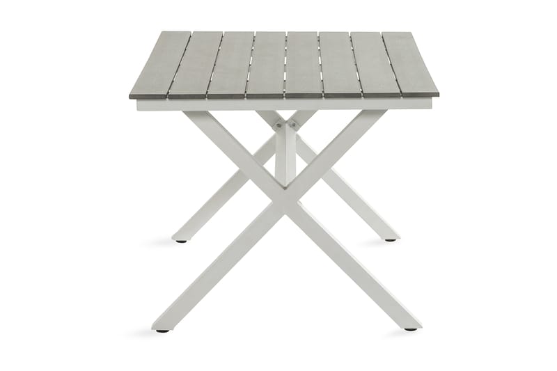 Tunis Kryssbord 150x90 cm - Vit/Grå - Utemöbler - Utebord - Matbord