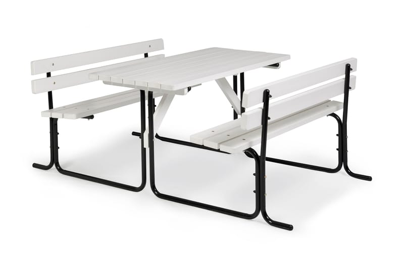 Hillerstorp Picnic Picknickbord 70x150 cm - Stålrör/Vit - Utemöbler - Utebord & trädgårdsbord - Picknickbord & bänkbord