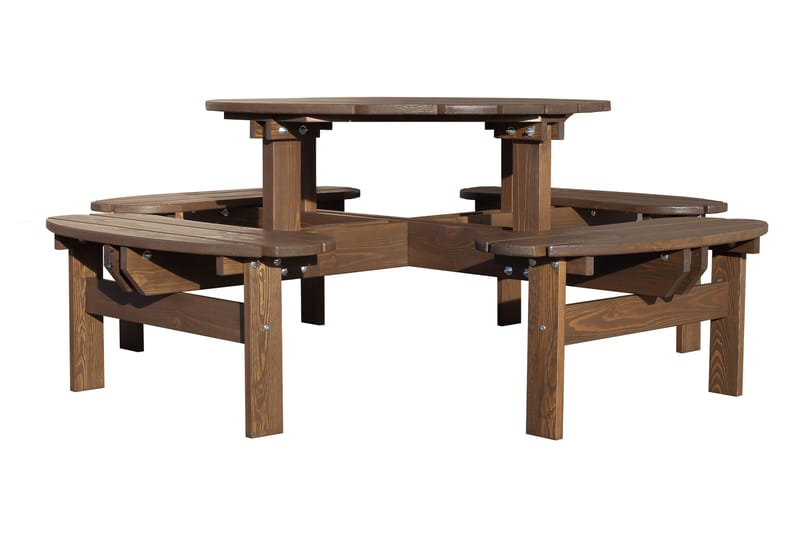 Rogolo Picknickbord 199 cm - Brun - Utemöbler - Utebord & trädgårdsbord - Picknickbord & bänkbord