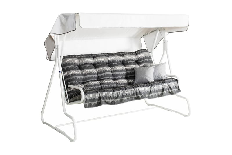 De Luxe 3- pers. hammock, 83B - Vit/grå - Utemöbler - Utesoffa - Hammock