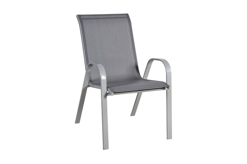 Stol DUBLIN 73x555xH93cm stålram grå - Utemöbler - Utestol & trädgårdsstol - Matstol & karmstol utomhus