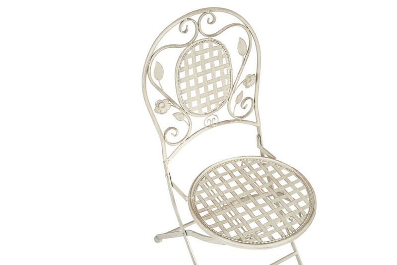 Trådgårdsstol 4 st krämvit BIVIO - Vit - Utemöbler - Utestol & trädgårdsstol - Matstol & karmstol utomhus