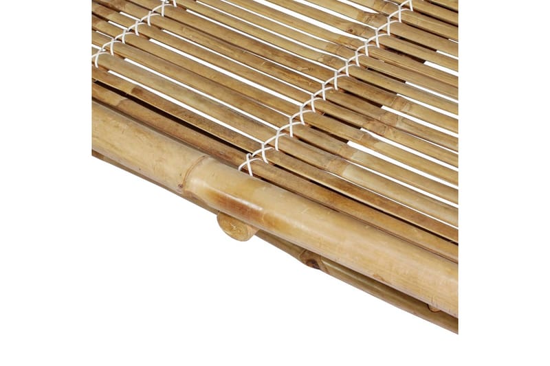 Solsäng 2 personer bambu - Brun - Utemöbler - Utestol & trädgårdsstol - Solsäng & Solvagnar