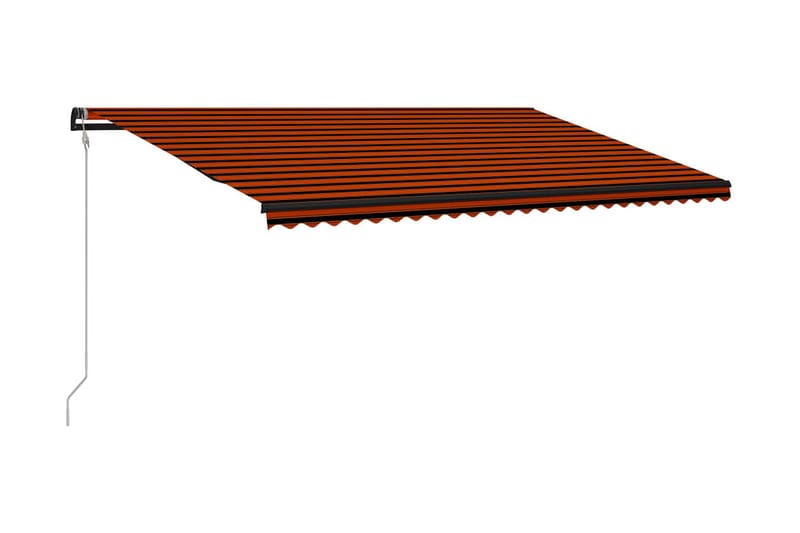 Markis automatiskt infällbar 600x300 cm orange och brun - Orange - Utemöbler - Solskydd - Markiser