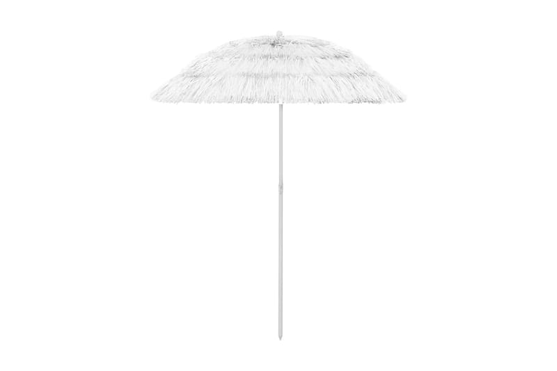 Strandparasoll vit 180 cm - Vit - Utemöbler - Solskydd - Parasoller